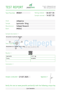 Janoshik Certificate of Analysis