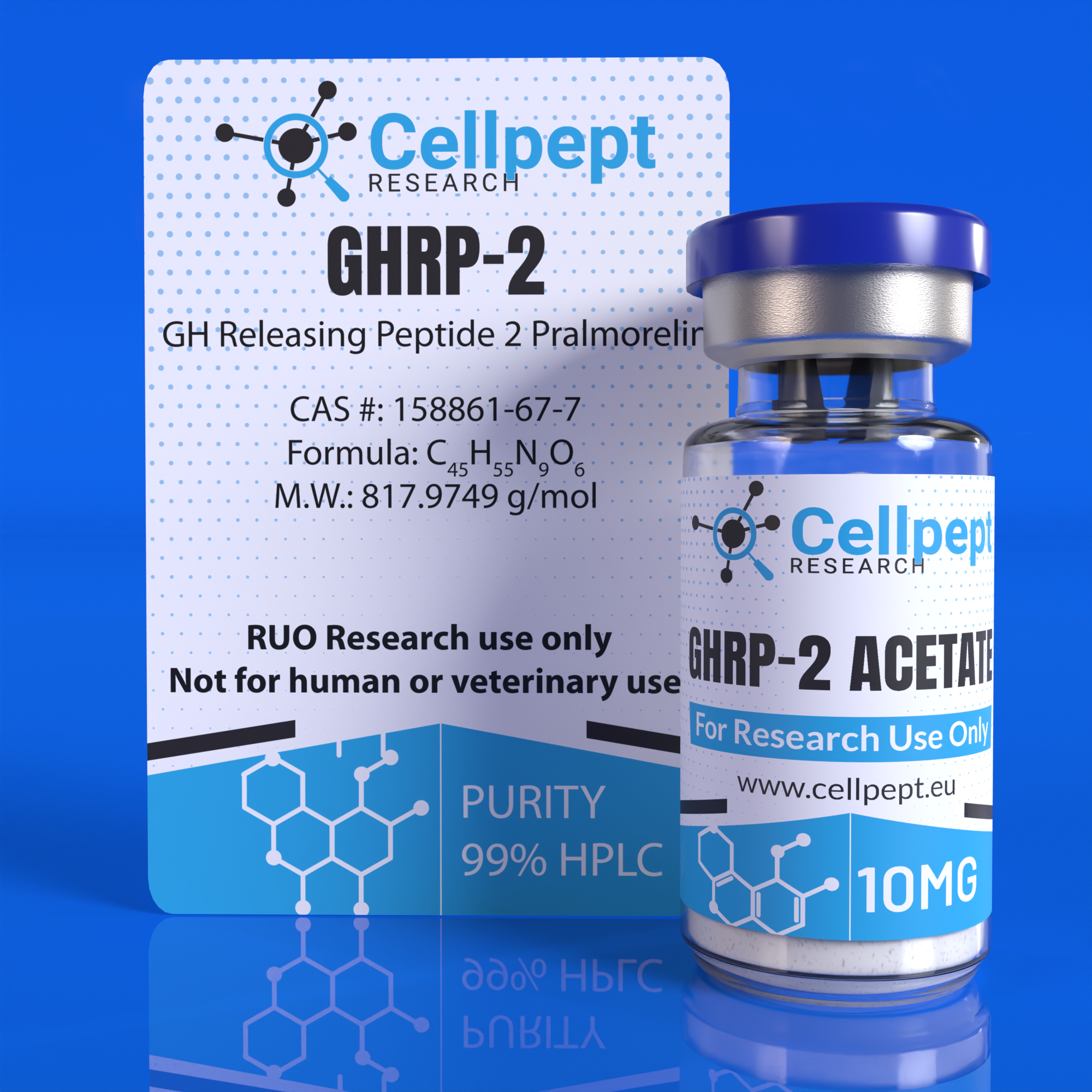28. GHRP-2 acetate 10mg mockup GHRP-2 Acetate 10mg - Image 1